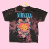 Nirvana Коробка в форме сердца Гранж-группа Футболка Тай-дай 2XL