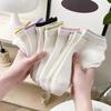 5/10 пар женских летних носков-лодочек с цветными блоками, модная дофаминовая цветовая гамма, влагоотводящие, дышащие, повседневные носки