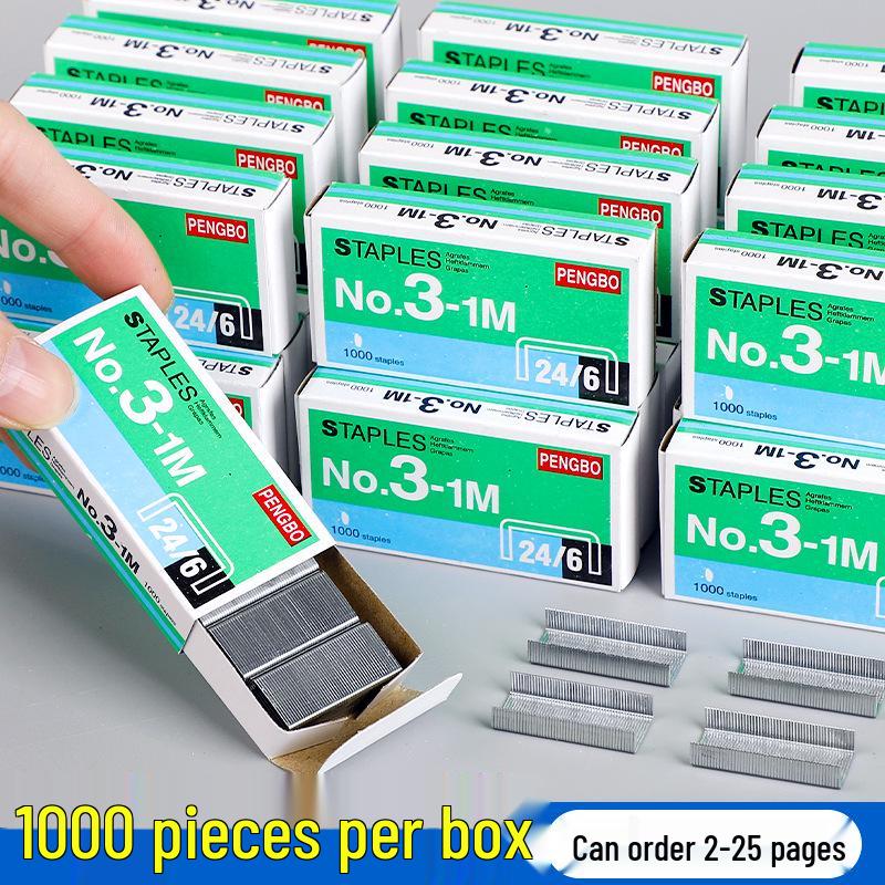 Скрепки Staples 24/6 Универсальные 12 калибра для 25 страниц | Канцелярские товары для офиса