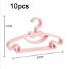 10 Pcs Children Hangers Portable Plastic Display Hangers Windproof Hangers Baby Clothing Organizer