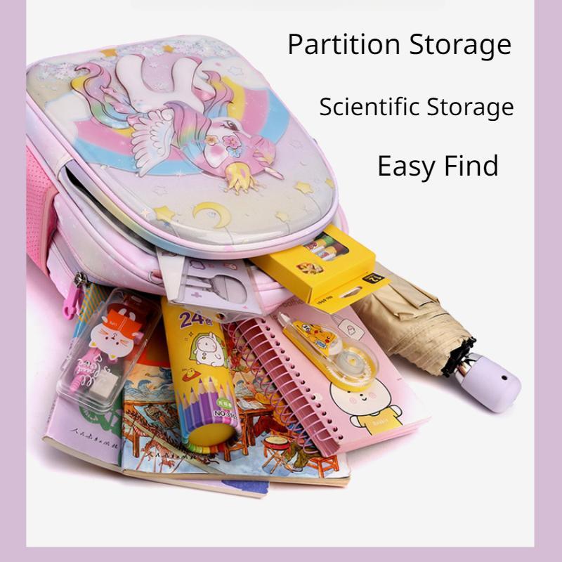 Водонепроницаемые сумки для детского сада для девочек, легкая защита позвоночника, милый рюкзак с рисунком единорога, сумка для дошкольников и начальной школы