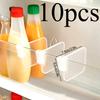 10pcs Multifunctional Refrigerator Side Door Finishing Partition Plate-Thick Transparent Storage Compartment, Space Management