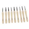 9PCS Crochet Hooks DIY Handcraft Ergonomic Crochet Needle with Wooden Handle for Crochet Lover for
