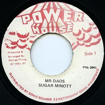 7-дюймовая пластинка SUGAR MINOTT - Mr Dads NONE Power House Ямайка Регги, Ска и Даб Б/У