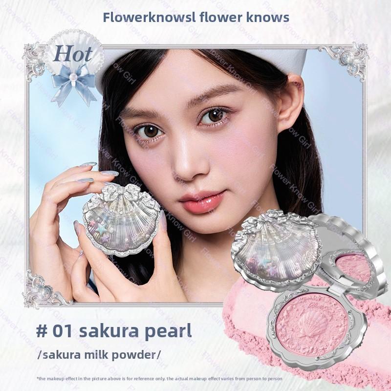 Flower Knows Румяна Коллекция 'Облачный Воротник Бабочки Коробка с Румянами Duo Blush Для Темной Кожи Персиковый Макияж Для Щечек Матовое Покрытие