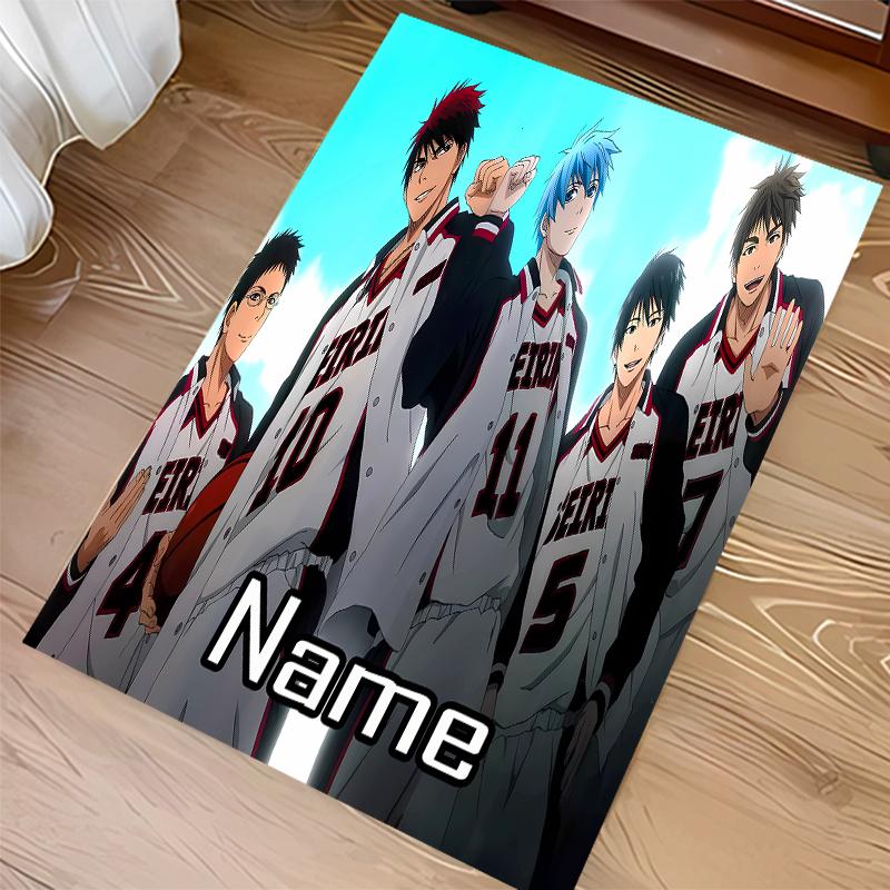 Custom personalization Kuroko's Basketball Print Area Rug - Soft, Washable Non-Slip Indoor Mat,Living Room,Home&Office Decorative Rug