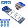 10pc TIG Welding Tungsten Rod Electrodes 2% Lanthanated 3/32” X 7” (Blue, WL20)