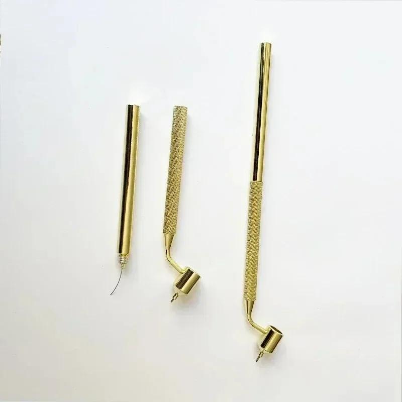 Ручка для подкраски царапин на автомобиле, скошенная, для точной прорисовки тонких линий, с аппликатором для краски