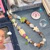 Coconut Tree Beaded Phone Strap Beach Starfish Smartphone Lanyard  Pendant Decoration