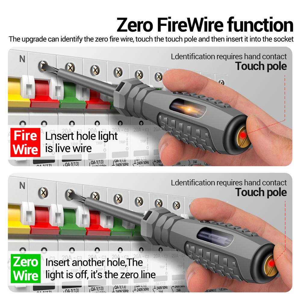 Цифровой тестер напряжения, ручка, вольтметр, детектор мощности, индикатор электрической отвертки