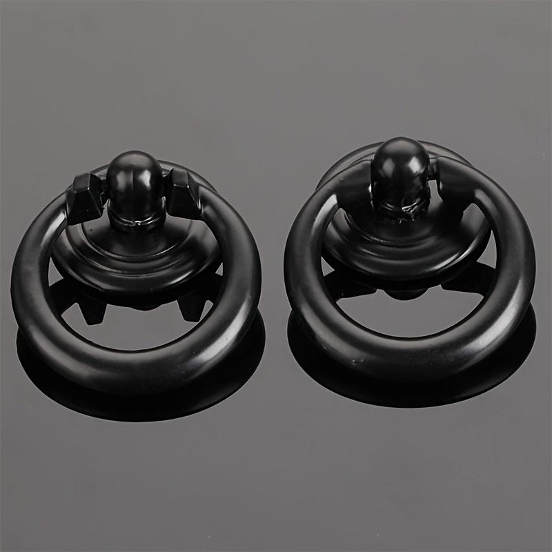 10/20 Pcs Cabinet Pulls  Vintage Drawer Ring Pulls for Dresser  Cabinet  Door Box Closet  Furniture Fittings, 0.98*1.85 Inch with Mounting Screws
