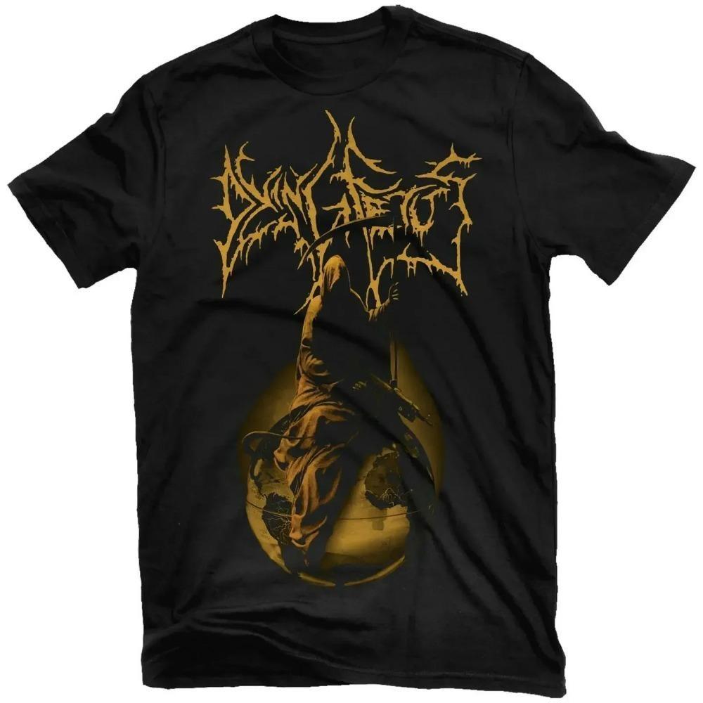 Футболка Dying Fetus Reaper 2024 Высококачественная брендовая футболка Повседневная с коротким рукавом с круглым вырезом Модная с принтом 100% хлопок