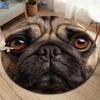 Милый щенок Круглый ковер, Ковер для гостиной, спальни, дивана, игровой комнаты, Нескользящий коврик для пола