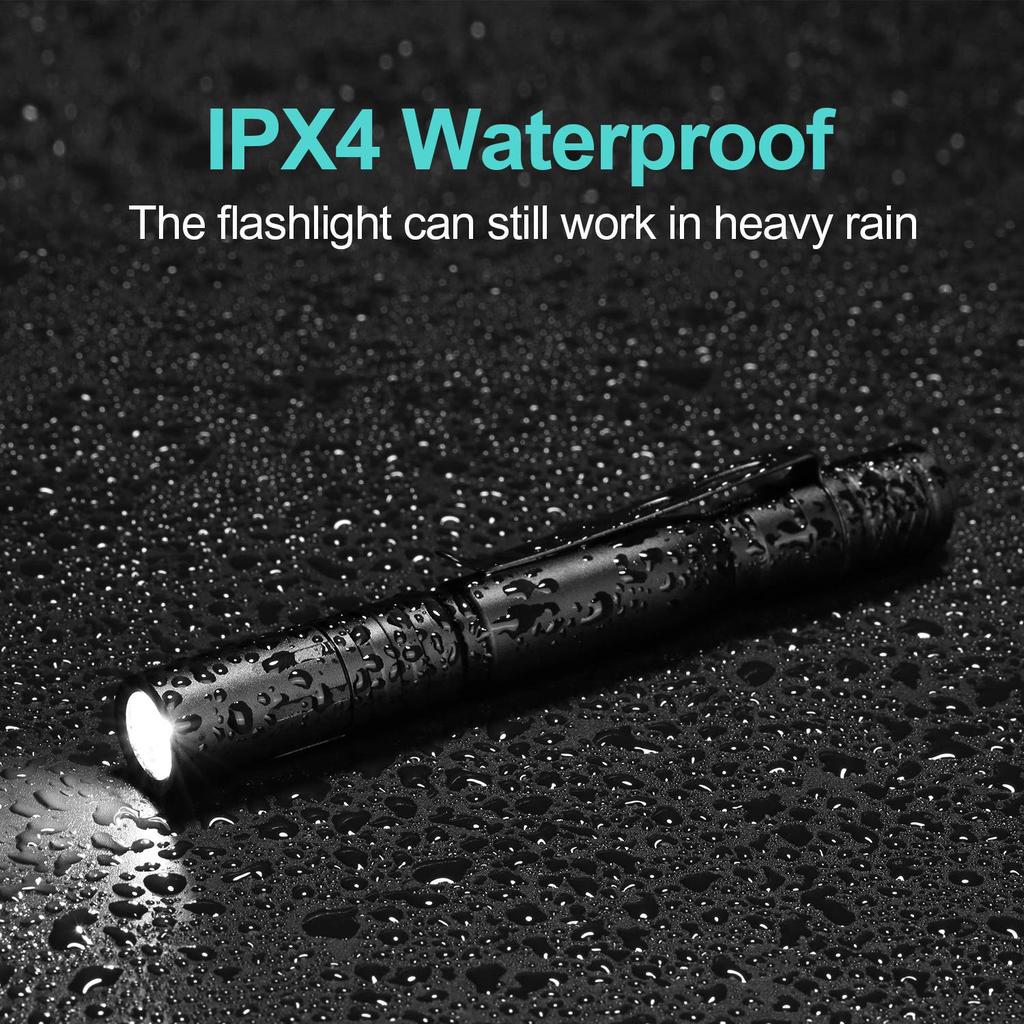 8000LM Portable Mini Pen Holder Flashlight Pen Clip Torch Work Light Waterproof Pen Light Pocket Flashlight