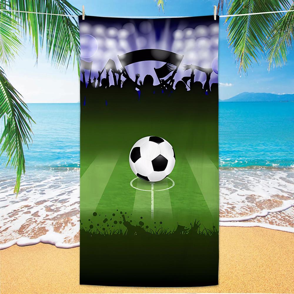 New Football Beach Towel World Cup Theme Microfiber Beach Towel Adult Large Beach Towel