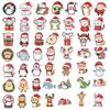 50 Christmas Animal Graffiti Stickers Personalized Decoration Guitar Notebook Suitcase DIY Waterproof Stickers