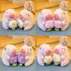 Pink KapiBala Pendant Water Guinea Pig Keychain Bag Pendant Cute Internet Celebrity Plush Toy Doll Ideal For Gift Idea