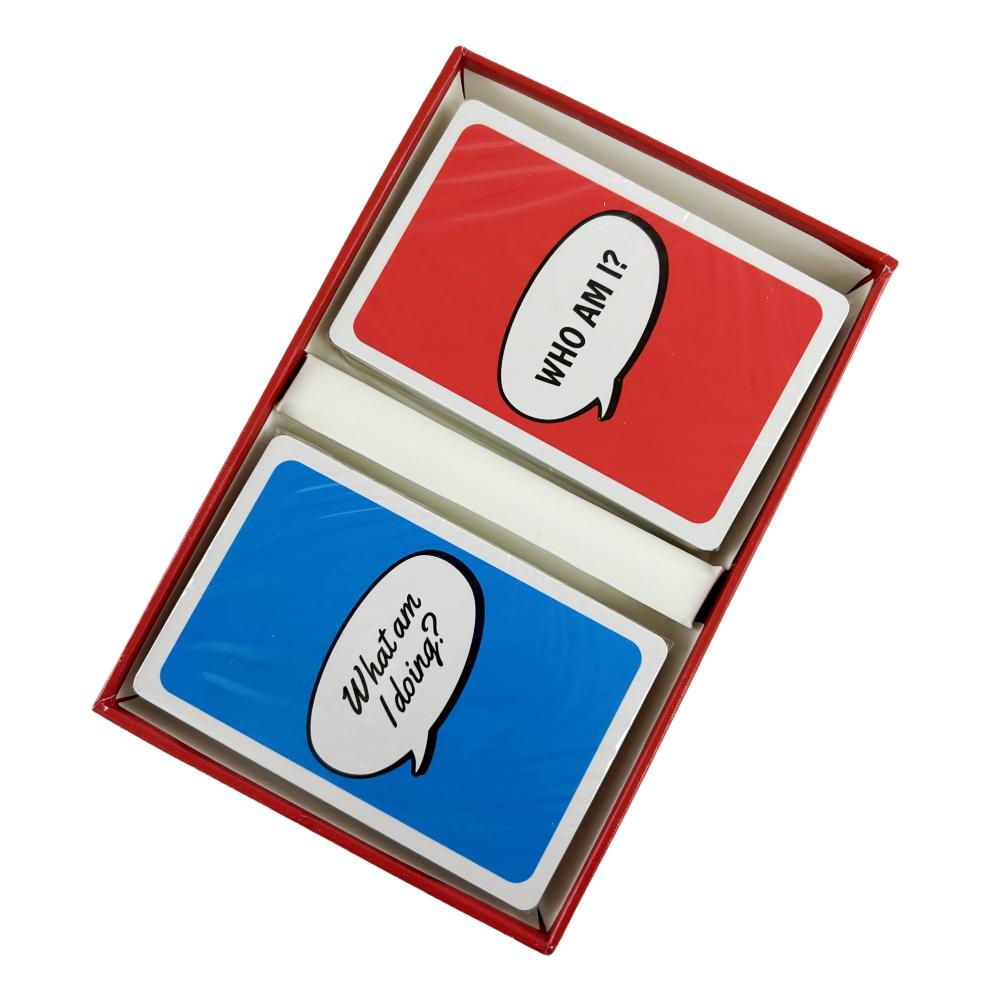 Карточная игра «Кто я и что я делаю» Веселая игра для вечеринок Шарады Впечатления Карточная игра для взрослых Пары Семья Для путешествий