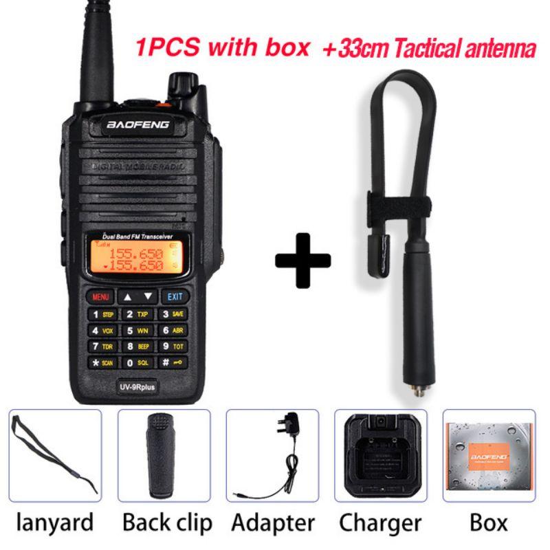 BAOFENG UV-9R Plus Walkie Talkie 10W 8000mAh IP67 Waterproof Two Way Radio Dual Band Ham Radios UV9R plus Interphone