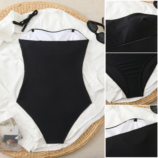 Женский монокини однотонный с сетчатыми вставками, облегающий, сексуальный цельный купальник, подчеркивающий фигуру, пляжная одежда для купания