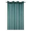 Voilage - Mona - 135 X 260 Cm - Vert Émeraude - Œillets Métalliques