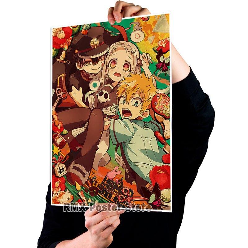 Аниме унитаз Ханако Кун плакаты белая бумага с покрытием картины для домашнего декора настенные наклейки украшение комнаты фреска