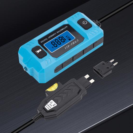 Автомобильный тестер цепи 23А 12В Трассоискатель проводов с ЖК-дисплеем Тестер тока реле автомобиля Высокоточный тестер предохранителей