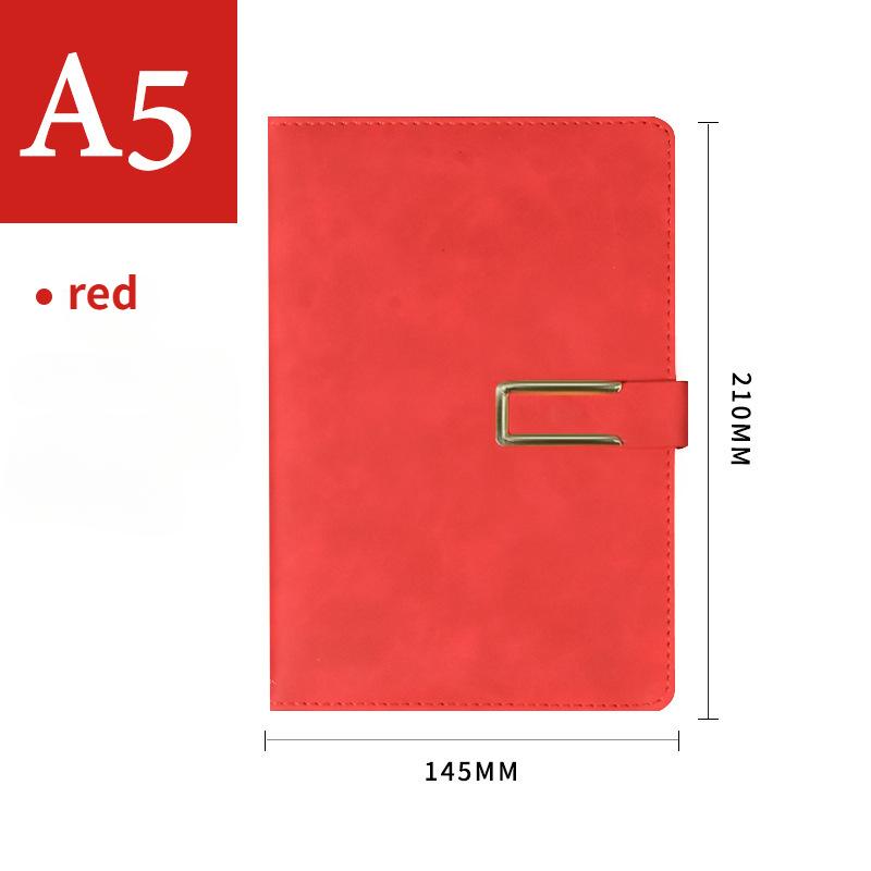 A5 Magnetic Buckle Notebook Business Office Diary Handbooks 240 Pages Notepad