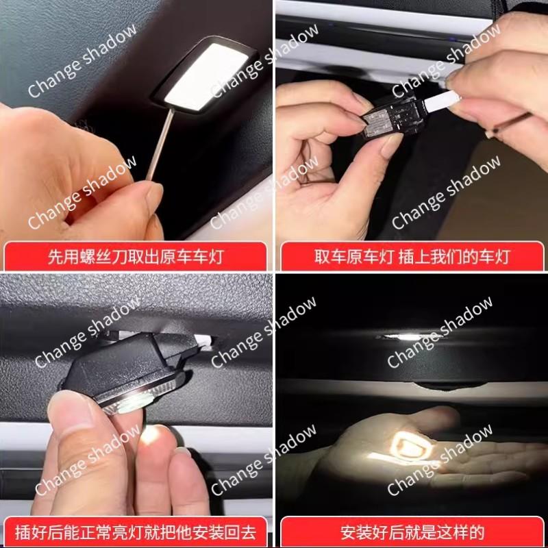2 шт. HD LED Подсветка дверей автомобиля Проектор Световой Призрачная тень Атмосферный свет Для BYD ATTO3 YUAN PLUS Han Sealion 6 Song Plus