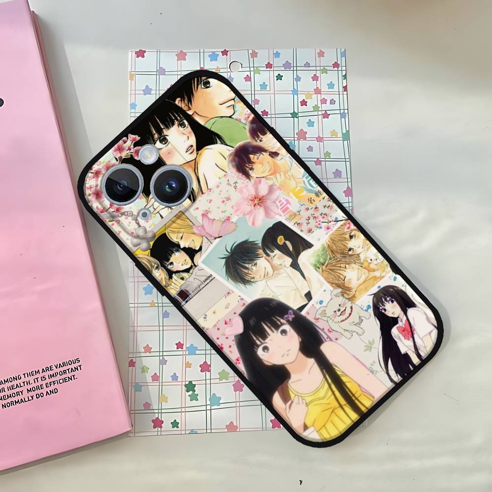 Чехол для телефона K-Kimi Ni T-Todoke Sawako для iPhone 1716 15 14 13 Pro Max 11 12 Mini X Xs XR Черный силиконовый чехол