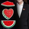 Брошь-булавка, легкий цинковый сплав, значок в форме арбуза, гладкая поверхность, лазерная резка, дизайн, булавка, аксессуар для лацкана