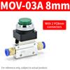 Pneumatic Mechanical Valve MOV-01 MOV-02 MOV-03 MOV-03A Push Button Manual Air Switch Button Roller Type Mechanical Pneumatic