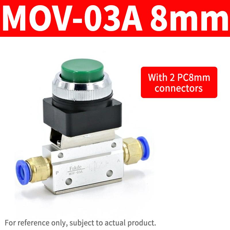Pneumatic Mechanical Valve MOV-01 MOV-02 MOV-03 MOV-03A Push Button Manual Air Switch Button Roller Type Mechanical Pneumatic