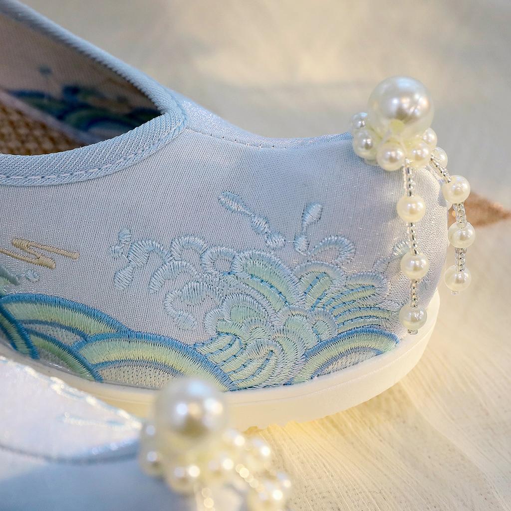 Embroidered Shoes Hanfu Shoes Han Element Ancient Cloth Shoes The Inner Height of The Shoes Increases By 6cm