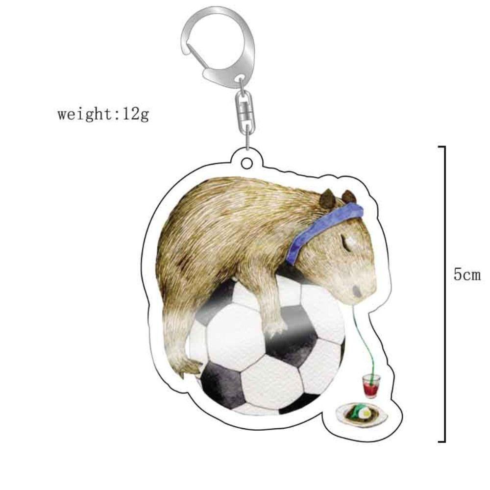 Брелок с изображением капибары, капибары, смолы, брелоки с изображением животных капибары, брелоки для ключей, сумка, подвеска