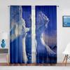 Антарктический айсберг Природа Пейзаж Прозрачная занавеска для гостиной Спальни Вуаль Драпировка Кухонное окно Тюлевые занавески Домашний декор