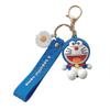 Cute Cartoon Doraemon Keychain Adorable Silicone Keyring For Couples And Students