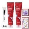 Red Lacto Collagen Wrapping Mask 70g X 2p + Silicone Brush + Dandelion Heart Sticker + Smart Talk Random Delivery Set, 3 Sets
