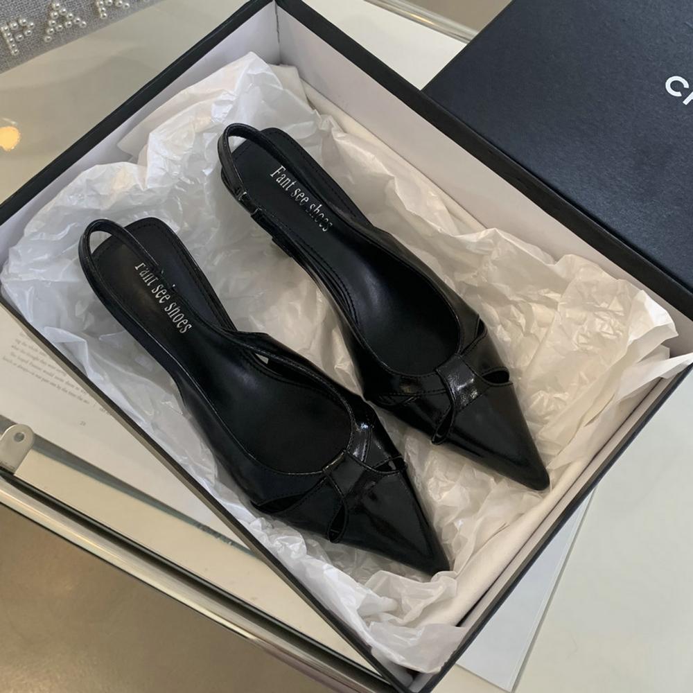 Мода Модные женские босоножки с острым носком Летние туфли на тонком высоком каблуке Черные Серебряные Золотые эластичные черные Золотые Серебряные ремешки сзади 39