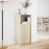 LED Sideboard in Sonoma Oak Finish 42.5 x 34 x 100 cm Engineered Wood