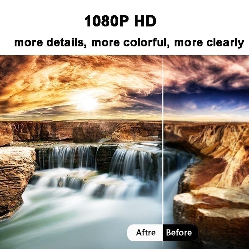 15000 люмен Android Full HD 1080P Портативный проектор для домашнего кинотеатра Портативный видеопроектор 200-дюймовый ЖК-экран Офисный проектор