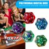 Ornaments Resin Crafts Party Toys Polyhedral Dragon Eye Dice Longan Dice Crystal