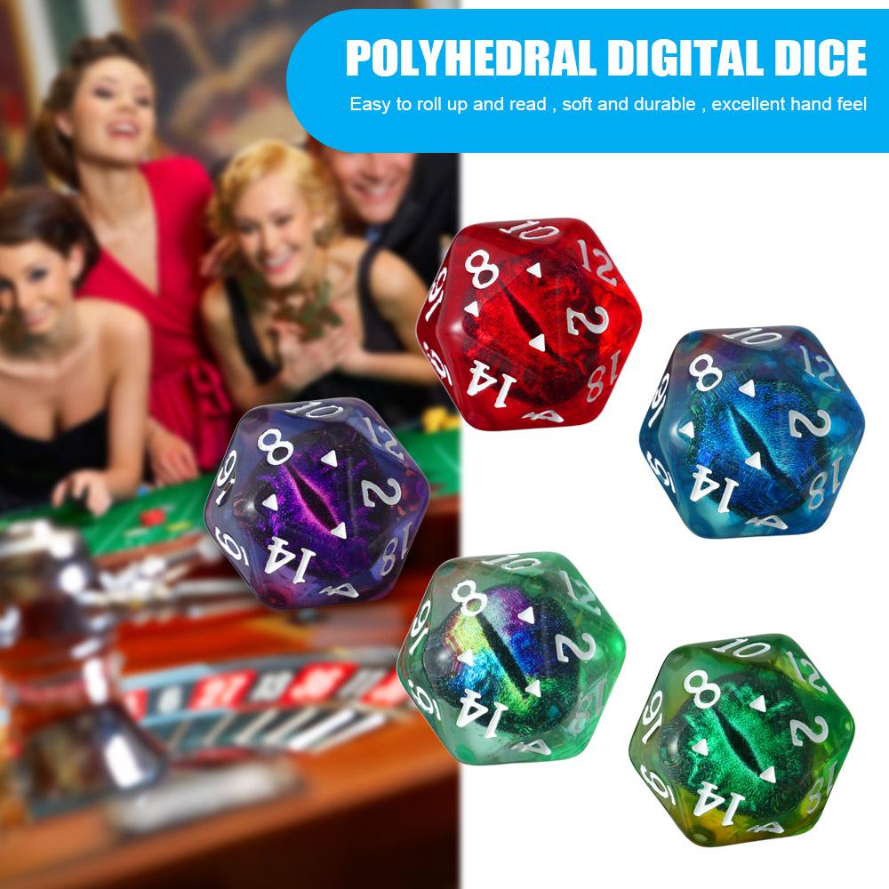 Ornaments Resin Crafts Party Toys Polyhedral Dragon Eye Dice Longan Dice Crystal