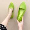 "Women's Solid Color Summer Jelly Sandals: Low-Top Flat, Shallow Mouth Design"