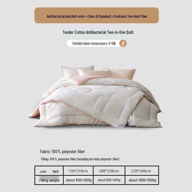 Mercury Antibacterial All-Season Two-in-One Fiber Duvet