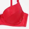 Women Sexy Soft Pu Leather Splice Sponge Padded B Cup Underwire Push Up Bra