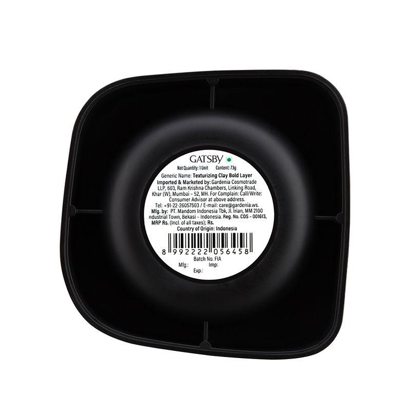 Gatsby Текстурирующая глина для волос для мужчин 73 г | Глина для укладки сильной фиксации для создания небрежного вида с естественным блеском и стойким текстурным финишем