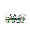 Bamboo Panda Cuddly Keychain Cartoon Children Backpacks Hanging Plush Dolls