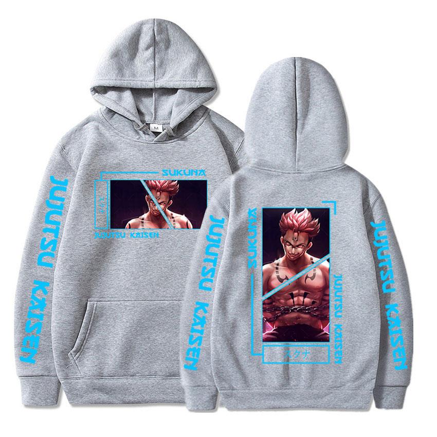 Anime Jujutsu Kaisen Hoodie Funny Ryomen Sukuna Hoodies Vintage Oversized Hooded Long Sleeves Men Women Clothes