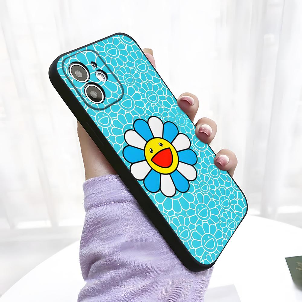 Чехол для телефона от художника Т-Такаси Мураками Для IPhone 17 Pro Max 15 Pro 16 14 Plus 12 13 Mini 11 Pro Ударопрочный Мягкий чехол